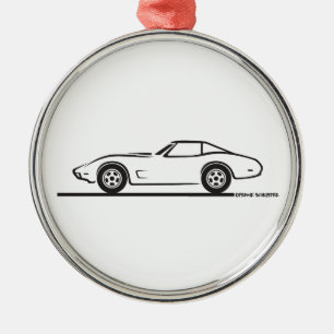 1974 1975 1976 1978 Chevrolet Corvette Hard Top T Metal Ornament