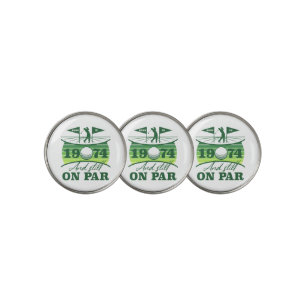 1974 50th Birthday Golf Humor Ball Marker