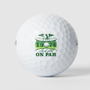 1974 50th Birthday Golf Humor Balls