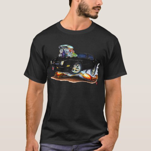 1974-76 Firebird Black Car T-Shirt