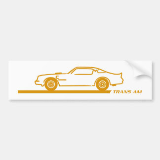 1974-78 Trans Am GoldCar Bumper Sticker