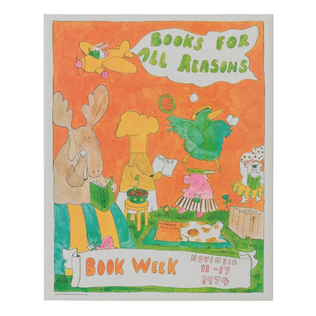 1974 Children's Book Week Faux Canvas Print (Front)