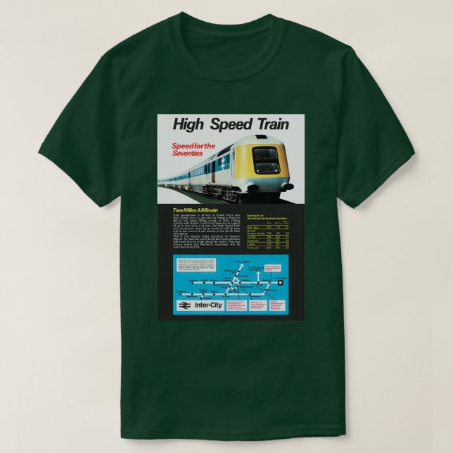 1974 HST Introduction Poster T-Shirt (Design Front)