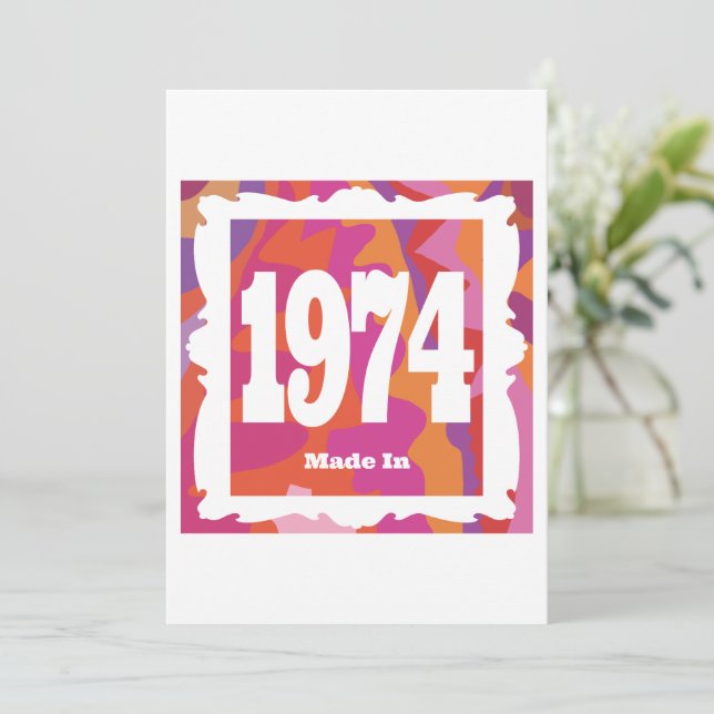 1974 - Made In 1974 Invitation (Standing Front)