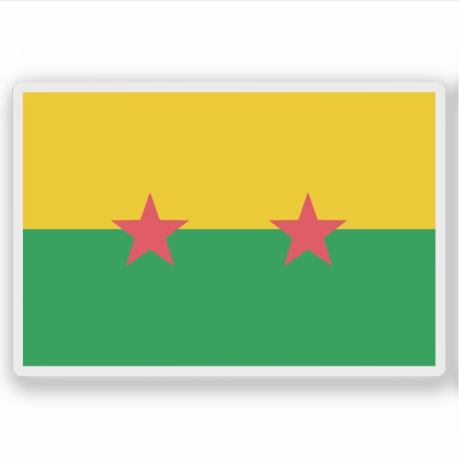 1974 São Tomé and Príncipe flag proposal #1 Sticker (Front)