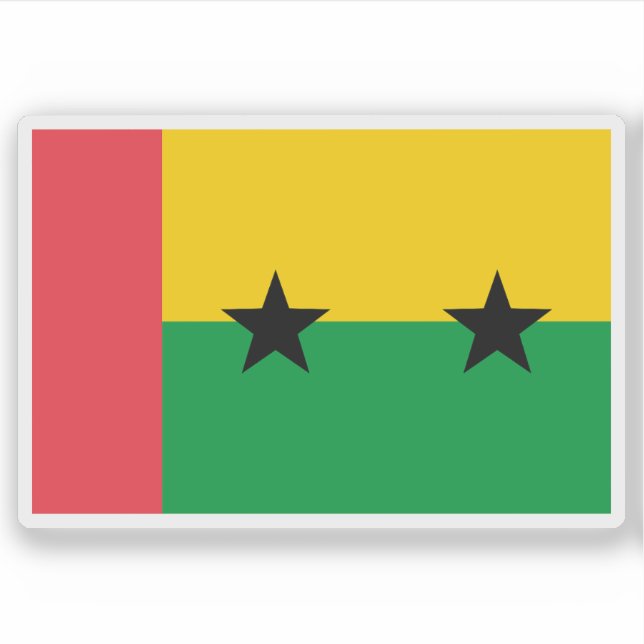 1974 São Tomé and Príncipe flag proposal #2 Sticker (Front)