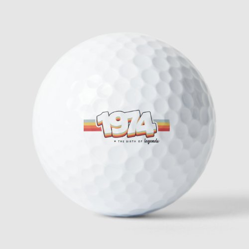 1974 The birth of legends Golf Balls