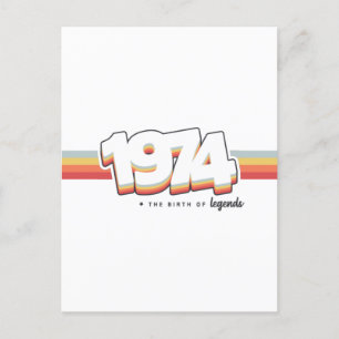 1974 The birth of legends Postcard