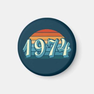 1974 Vintage 50th Birthday Magnet