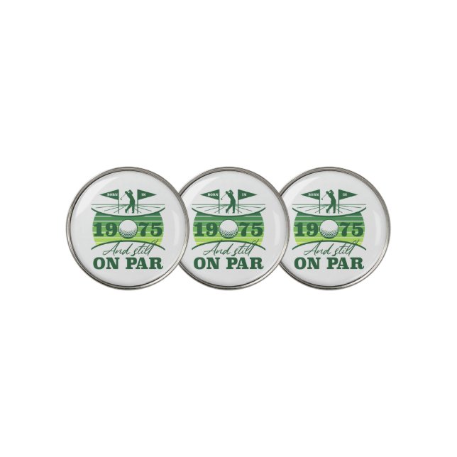 1975 50th Birthday Golf Humor Ball Marker (3 Up)