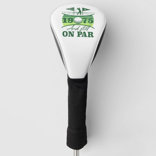 1975 50th Birthday Golf Humor Golf Head Cover (Front)