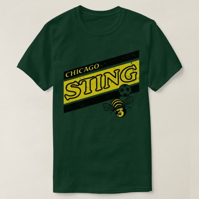 1975 Chicago Sting Vintage Soccer T-Shirt (Design Front)