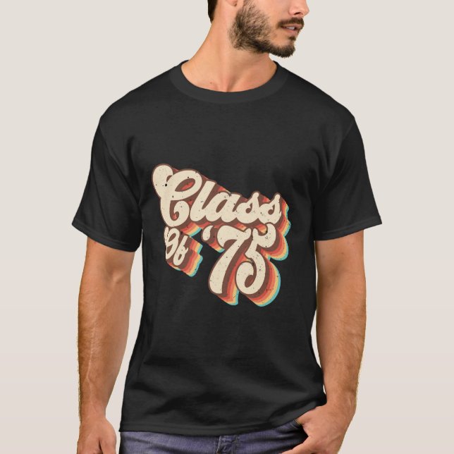 1975 Cl Reunion Retro Cl Of 75 High School Graduat T-Shirt (Front)