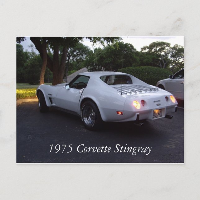 1975 Corvette Postcard (Front)