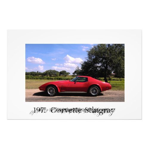 1975 Corvette Stingray Photo Print 1975 Corvette Stingray Photo Print