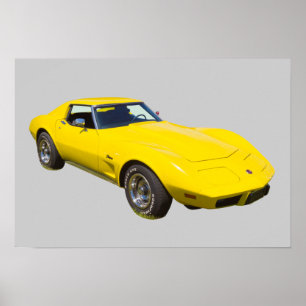 1975 Corvette Stingray Sports Car Poster