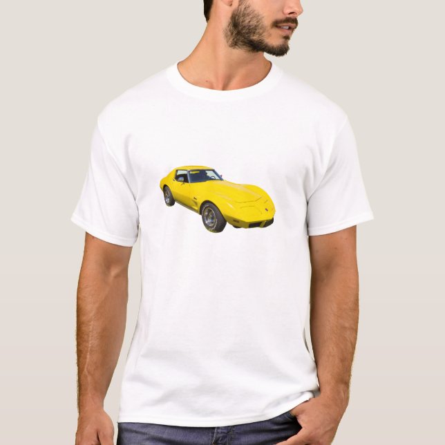 1975 Corvette Stingray Sports Car T-Shirt (Front)