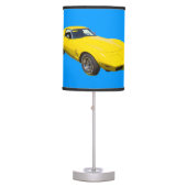 1975 Corvette Stingray Sports Car Table Lamp (Front)
