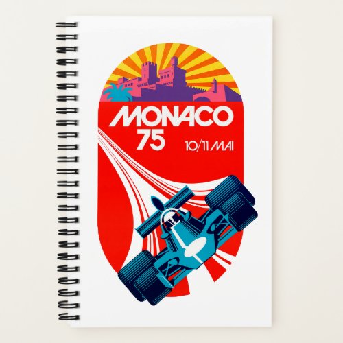 1975 Grand Prix of Monaco Race Car Notebook
