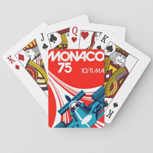 1975 Grand Prix of Monaco Race Car Playing Cards