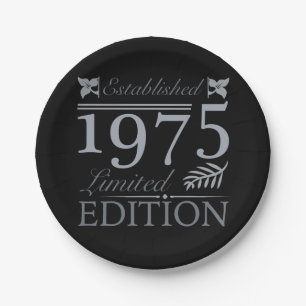 1975 Limited Edition 50th Birthday Paper Plates