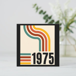 1975 Retro Vintage Poster 50th Birthday Thank You