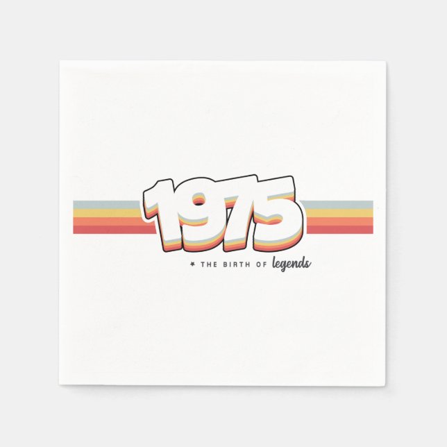 1975 The birth of legends Napkins (Front)