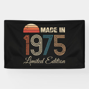 1975 Vintage 50th Birthday Banner