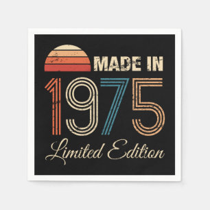1975 Vintage 50th Birthday Napkins