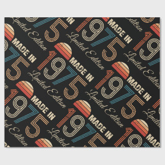 1975 Vintage 50th Birthday Wrapping Paper