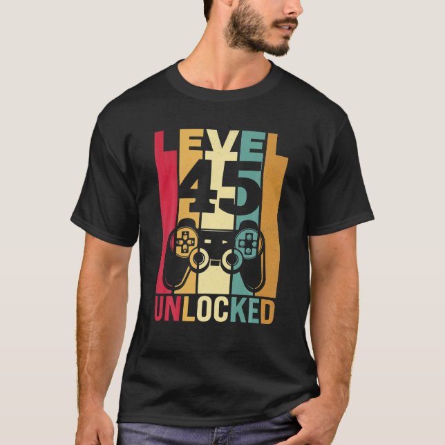 1976 1977 Birthday Men Male Him Fun 45 Funny 45th T-Shirt (Front)