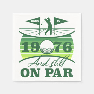 1976 50th Birthday Golf Lovers Napkins