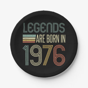 1976 50th Birthday Legends Paper Plates