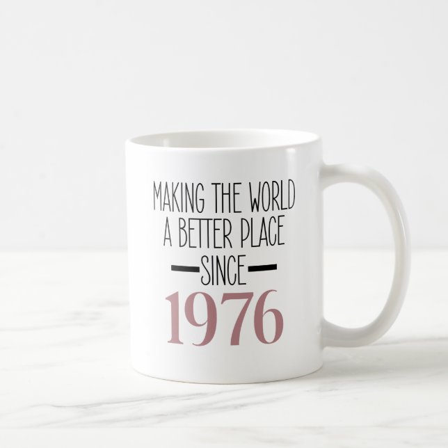 1976 Birthday 50 50th Years Old Gifts Women Mom Coffee Mug (Right)