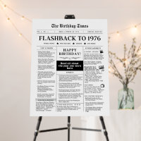 1976 Birthday Newspaper