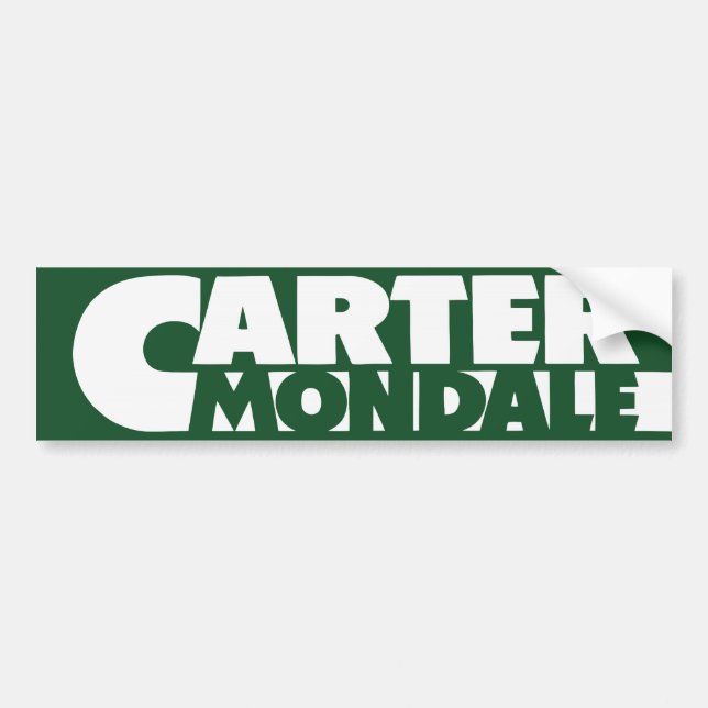 1976 Carter Mondale Bumper Sticker (Front)