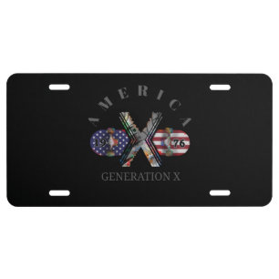 1976 Generation X American Skateboard License Plate