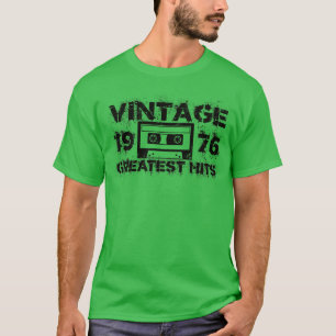 1976 Greatest Hits Vintage Black T-Shirt