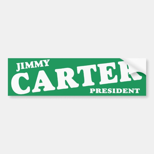 1976 Jimmy Carter President Vintage Bumper Sticker (Front)