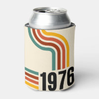 1976 Retro Vintage Poster 50th Birthday Can Cooler