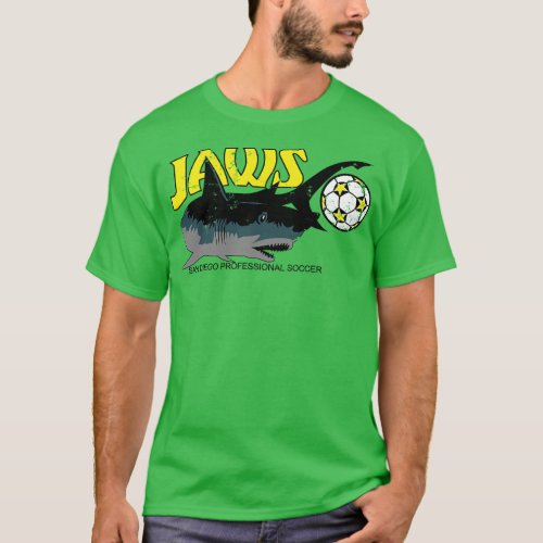 1976 San Diego Jaws Vintage Soccer T_Shirt