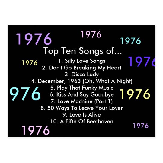 1976-songs-postcard-zazzle