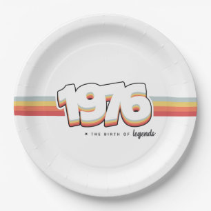 1976 The birth of legends Paper Plates