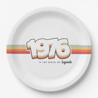 1976 The birth of legends Paper Plates