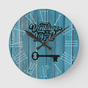 1976 Vintage Acrylic Wall Clock