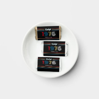 1976 Vintage Retro Stripe 50th Birthday Colorful Hershey's Miniatures
