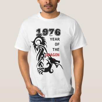 1976 Year Of The Dragon Tattoo Tee Custom Cohort by shirts4girls at Zazzle