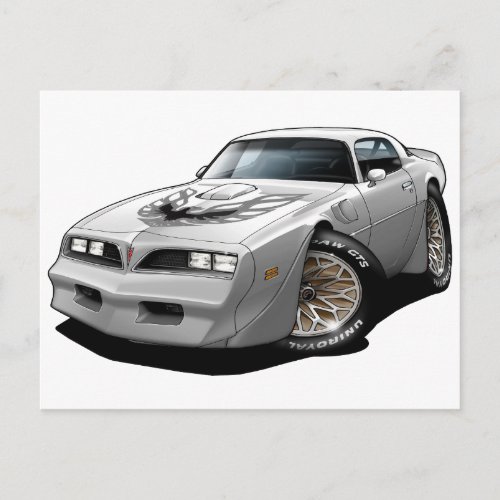 1977_78 Trans Am White Postcard