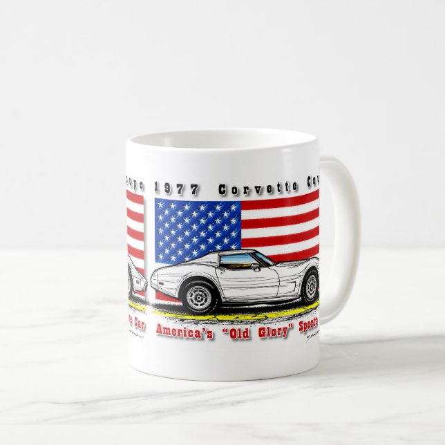 1977 Corvette Coffee Mug (Front Right)