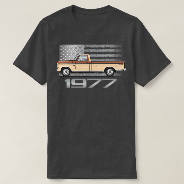 1977 Farm Pickup Truck  T-Shirt (Design Front)